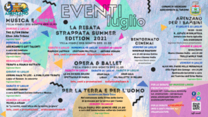 Un luglio di eventi ad Arenzano, un folto programma per trascorrere l'estate 2021 tra musica, teatro, cabaret e molto altro.