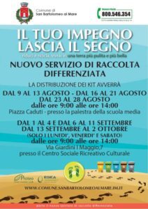 Distribuzione kit differenziata a San Bartolomeo