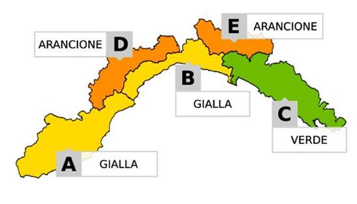 Arpal | Allerta meteo per neve anche a quote basse