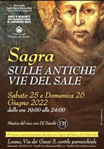 “Sagra sulle Antiche Vie del sale” di Loano-Locandina