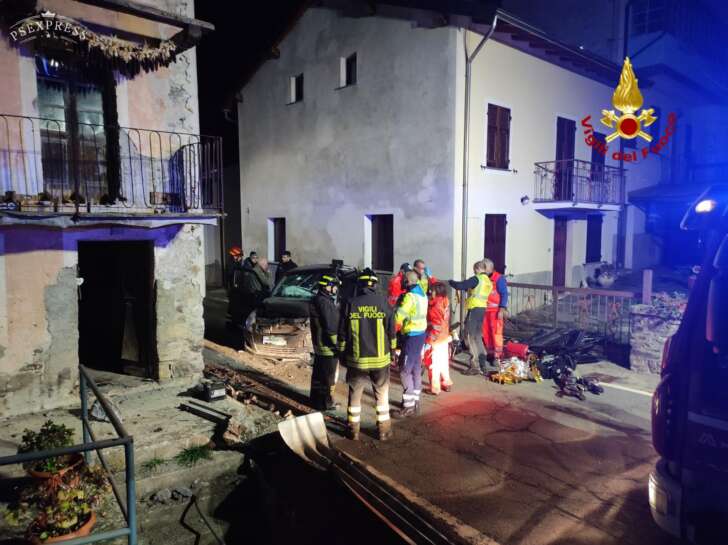 Grave incidente nella notte in alta Val Trebbia, intervengono i VVF