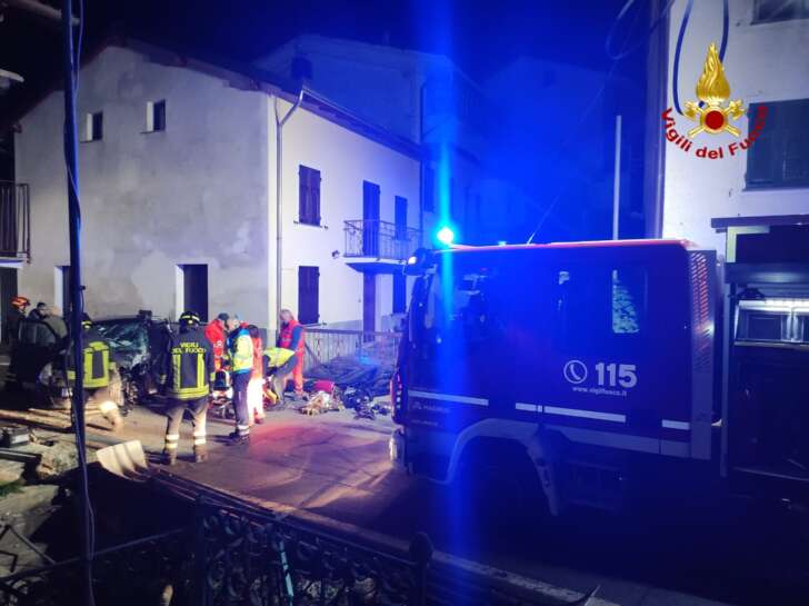 Grave incidente nella notte in alta Val Trebbia, intervengono i VVF