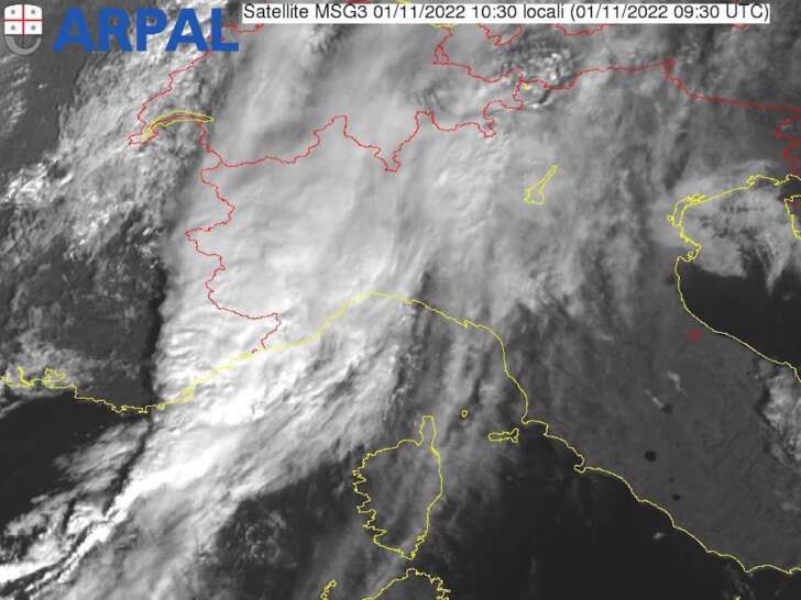 Allerta gialla per temporali dalle 18 di oggi fino alle 14 di domani