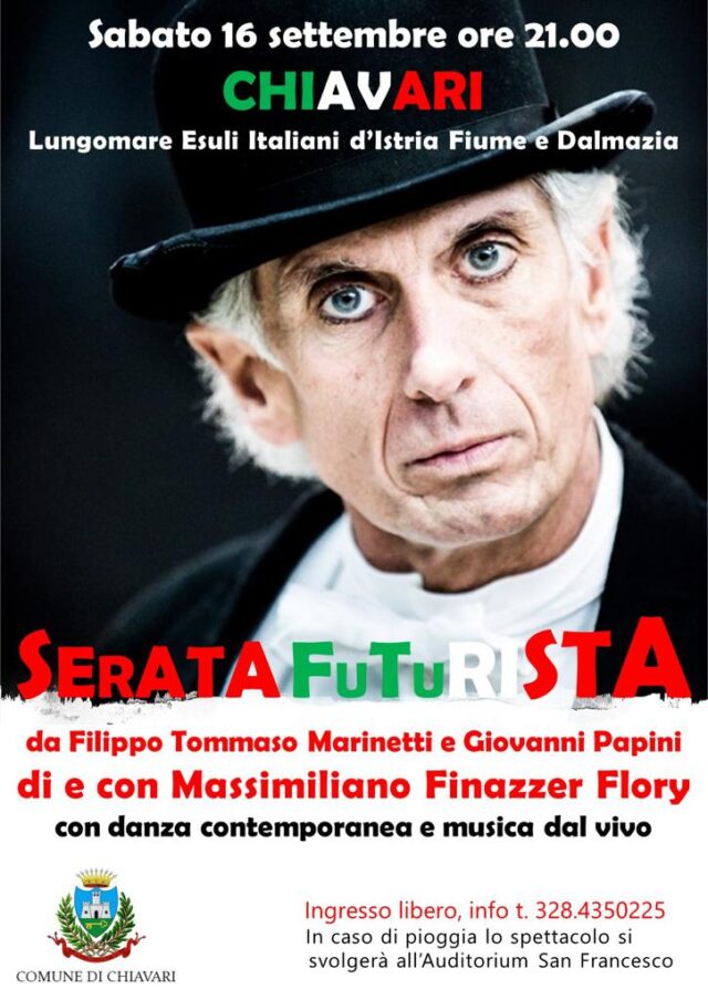 Massimiliano Finazzer Flory Sabato 16 settembre a Chiavari sul Lungomare