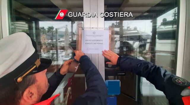 Sequestrato dalla Guardia Costiera locale nel porticciolo turistico Mirabello