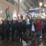 La fiaccolata a Genova per il popolo palestinese