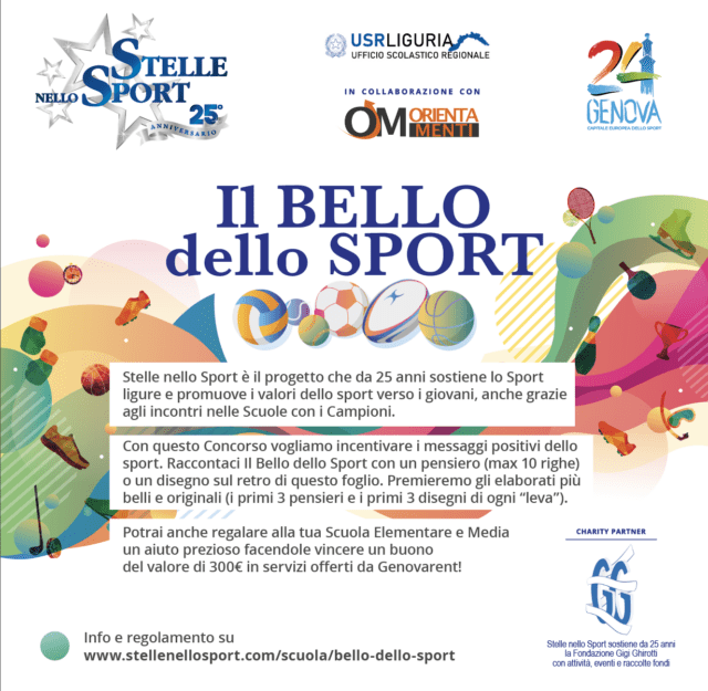 Il Bello dello Sport aperte le iscrizioni 2024 del concorso di Stelle nello Sport dedicato a tutte le scuole