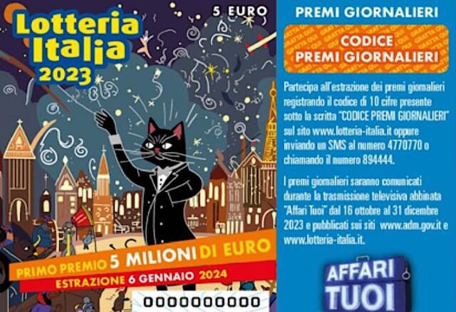 Lotteria Italia, ecco i biglietti vincenti di terza categoria