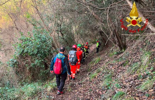 VVF e CNSAS soccorrono donna sul monte di Portofino