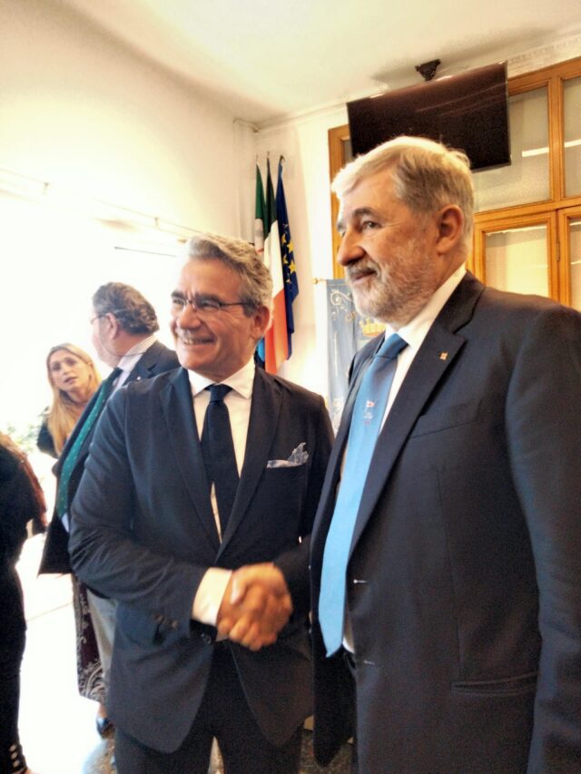 Recco, il sindaco Marco Bucci ha incontrato il sindaco Carlo Gandolfo