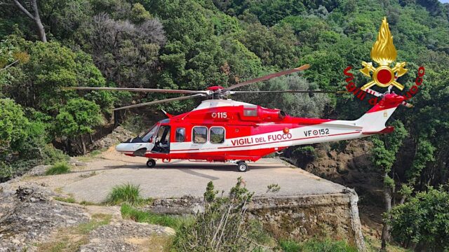 Donna soccorsa sul Monte di Portofino da VVF e CNSAS