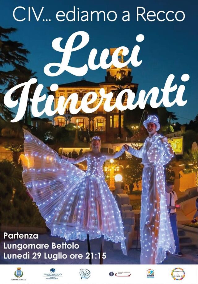 Recco, la magia delle luci itineranti