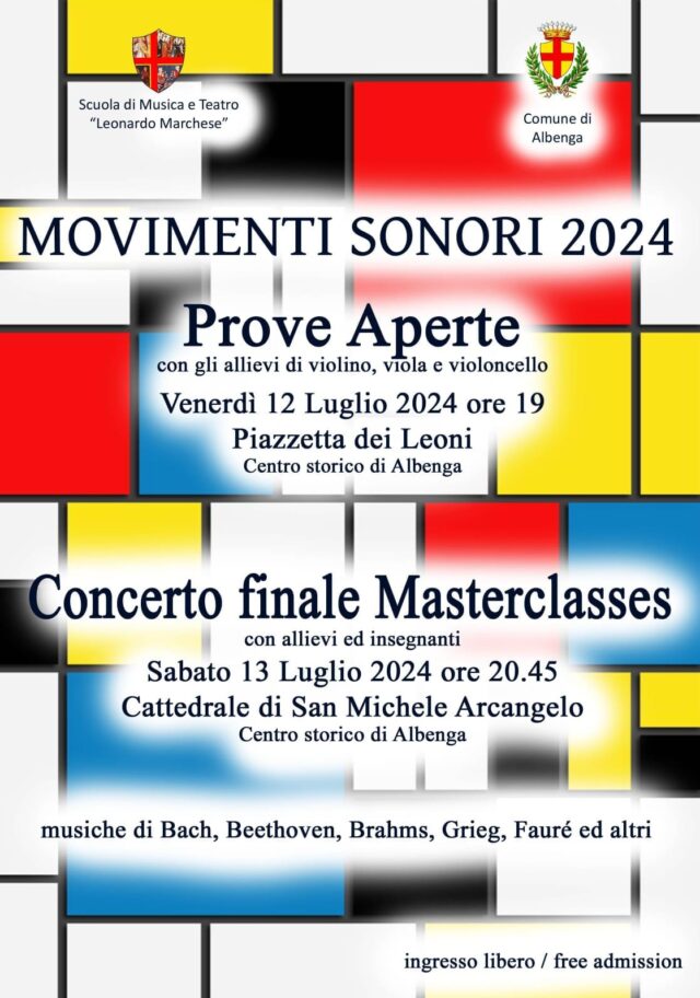 Stasera ad Albenga concerto in Piazza dei Leoni