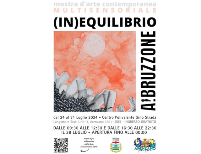 Mostra multisensoriale di arte Contemporanea ad Arenzano: (In)Equilibrio