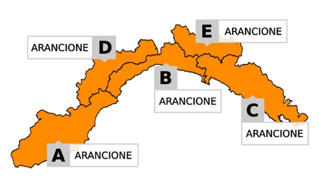 Allerta gialla per temporali. Dalla mezzanotte arancione su tutta la Liguria