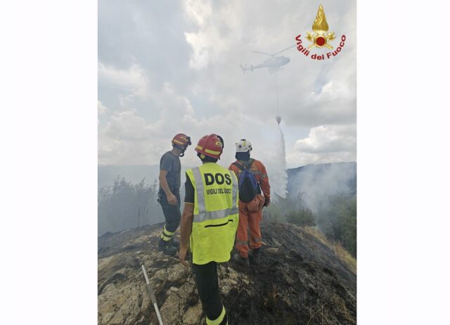 Incendio a Montoggio: possibile causa un fulmine caduto a Ferragosto