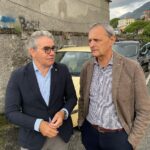 Il sindaco di Recco, Carlo Gandolfo e il sindaco di Camogli, Giovanni Anelli