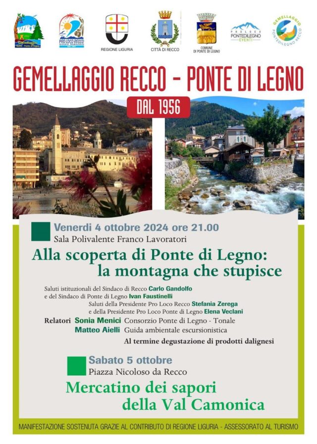 Recco e Ponte di Legno, un legame profondo che dura dal 1956