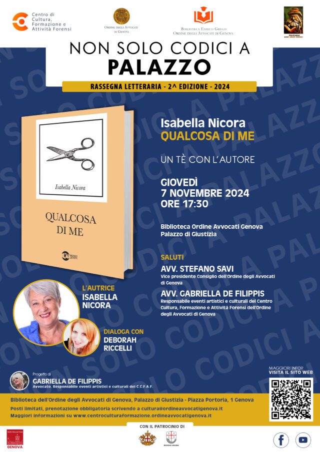 Isabella Nicora a Non solo Codici a Palazzo, Un tè con l’autore