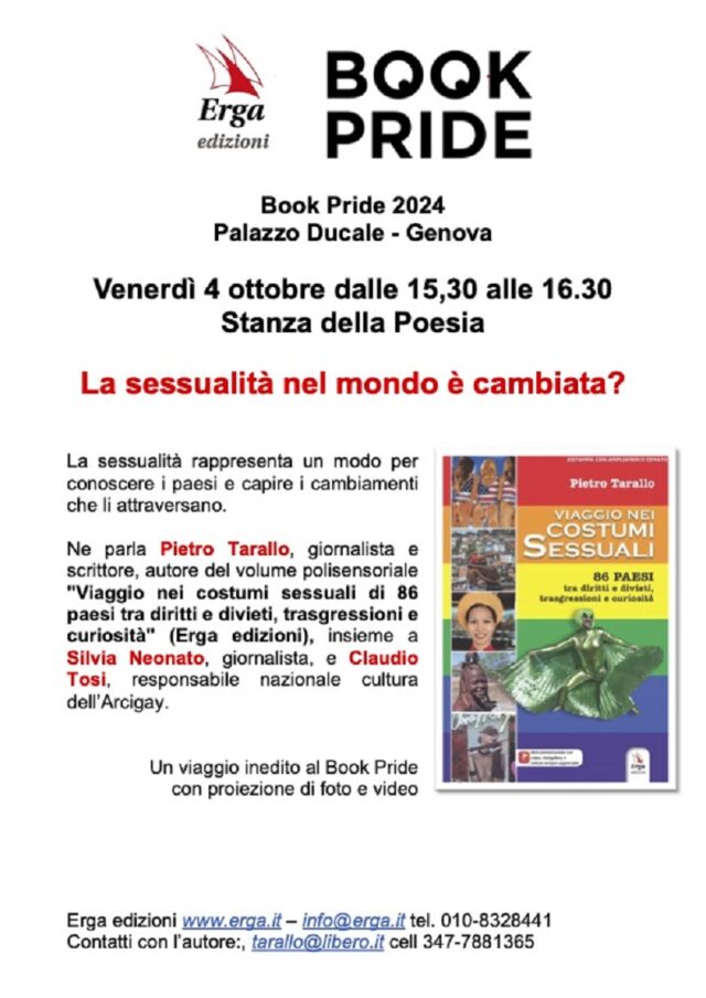 Book Pride 2024: Erga presenta il nuovo libro di Pietro Tarallo