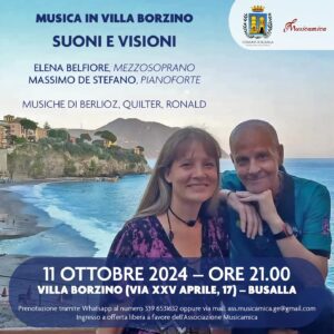 Suoni e Visioni con Elena Belfiore e Massimo De Stefano-Locandina concerto