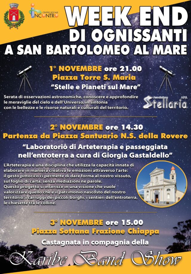 Week end di Ognissanti a San Bartolomeo al Mare