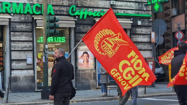 Venerdì 13 dicembre: sciopero dei metalmeccanici e manifestazione a Cornigliano