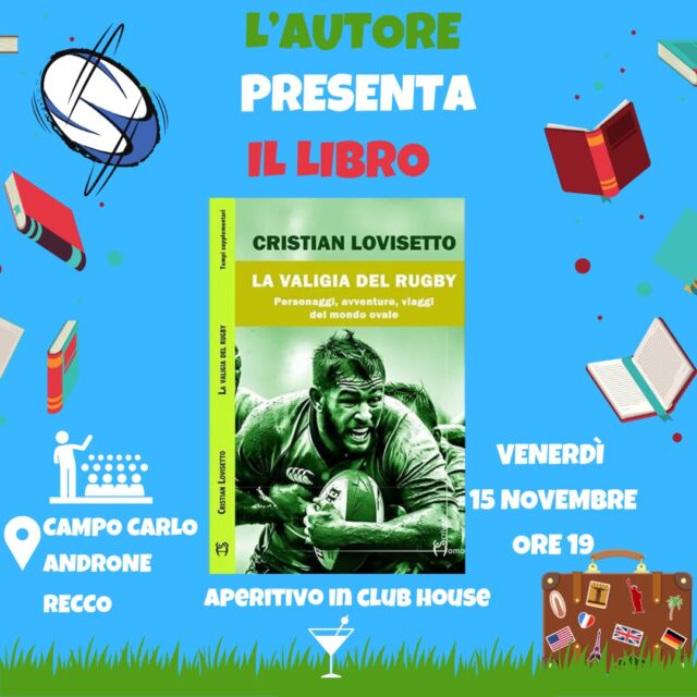 Recco, la presentazione del libro: La valigia del rugby