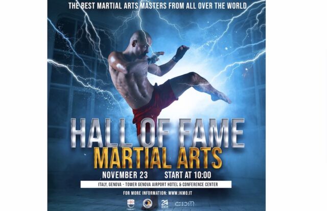 Sabato 23 novembre: Hall of Fame Martial Arts Italy World Round Union of Grand Masters a Genova