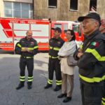 Il Prefetto di Genova in visita al Comando dei Vigili del Fuoco