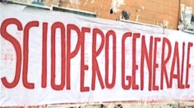 Lancio | Sciopero generale venerdì 29 novembre 2024