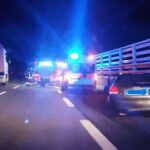 A26, auto contro guard rail: l’intervento dei Vigili del fuoco