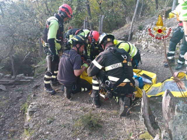 Zuccarello, cade mentre raccoglie le olive: donna soccorsa in elicottero