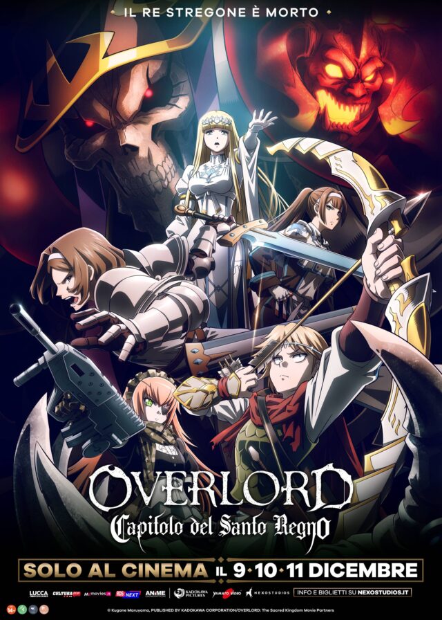 Overlord il film del Santo Regno nei cinema della Liguria dal 9 all'11 dicembre, è l’anime campione di visualizzazioni a livello mondiale