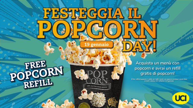 In tutti gli UCI Cinemas si celebra il Popcorn Day