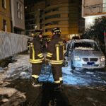 Legino, a fuoco due auto: fiamme spente dai Vigili del Fuoco